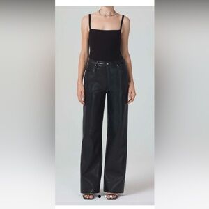 BNWT RECYCLED LEATHER ANNINA TROUSER JEAN SIZE 27